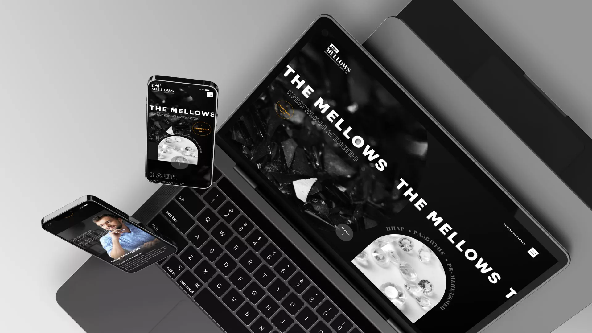 Разработка сайта креативного агентства «The Mellows» в Данкове