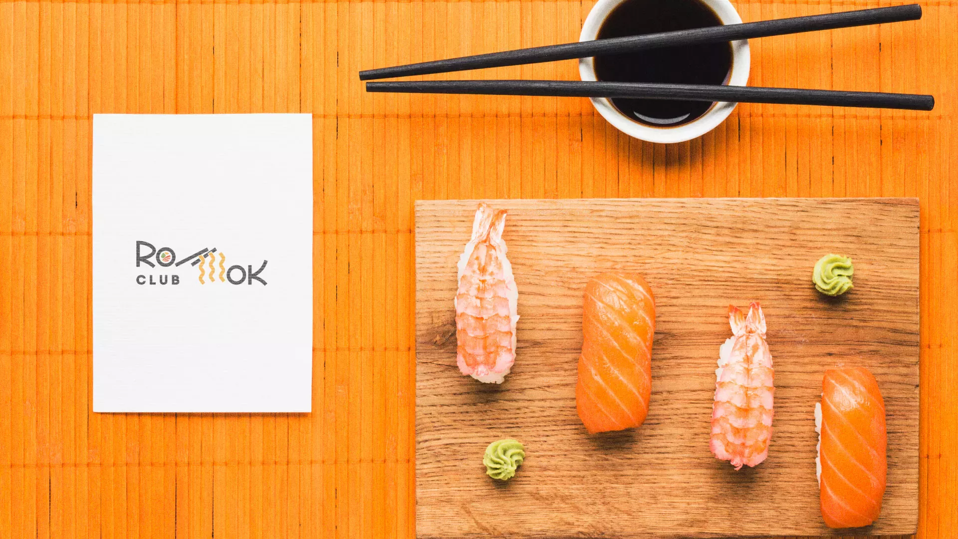 Создание логотипа суши-бара «Roll Wok Club» в Данкове
